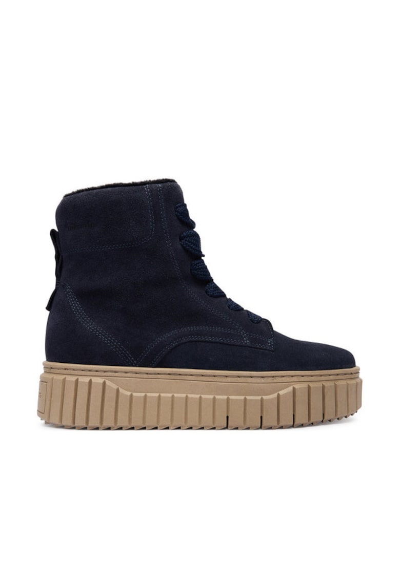 Ghete dama 1-25267 - Piele naturala - Bleumarin