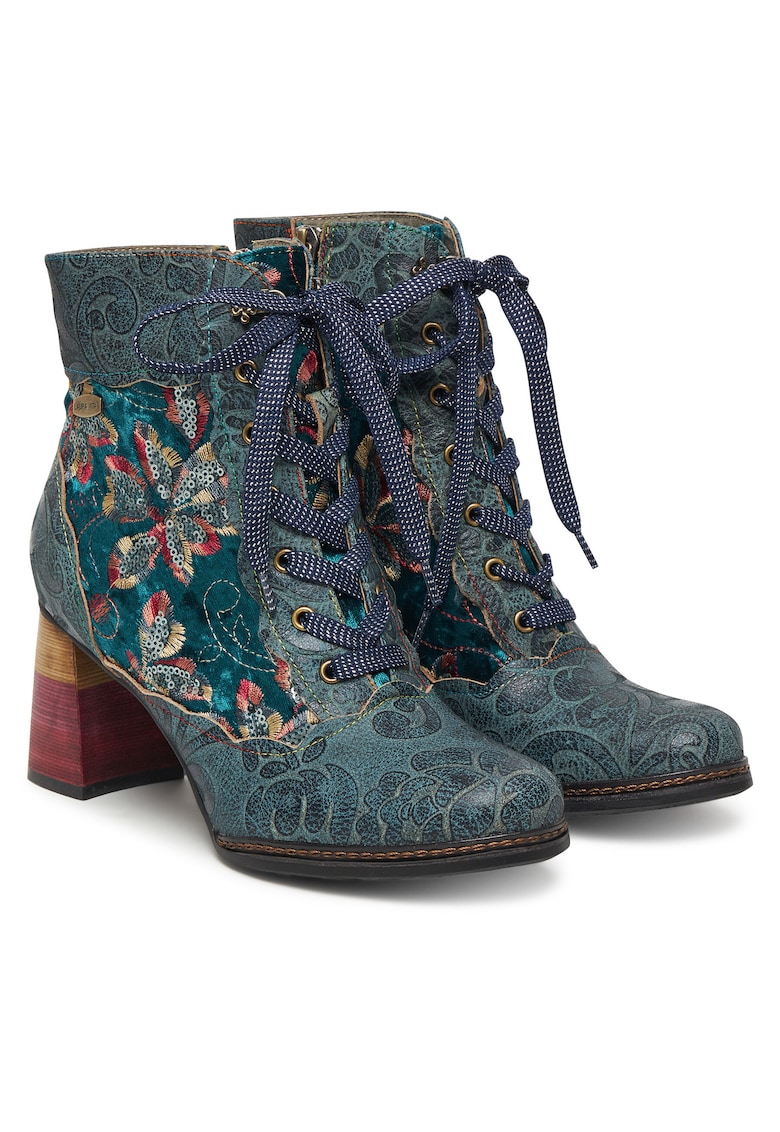 Botine dama - Turcoaz - Albastru