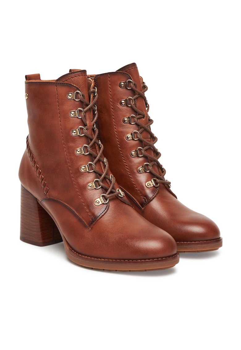 Botine dama 202 W9U-8955 - Piele naturala - Maro
