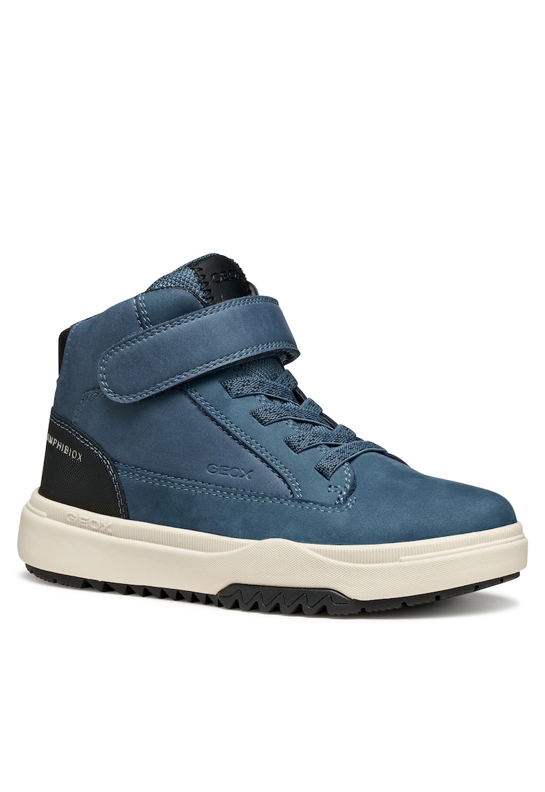 Pantofi copii - J Bunshee B Abx - piele naturala - albastru/negru