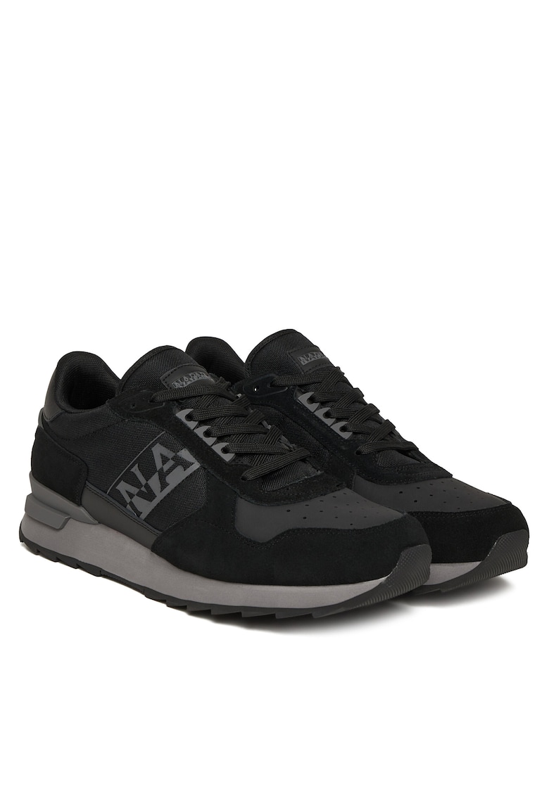 Tenisi barbati piele naturala - negru - NP0A88XI