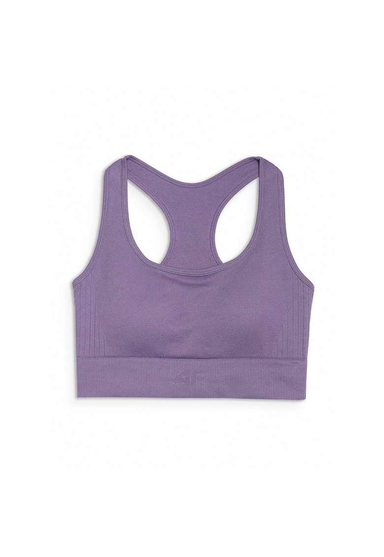 Bustiera sport femei - roz inchis - suport usor - material sintetic - Roz inchis