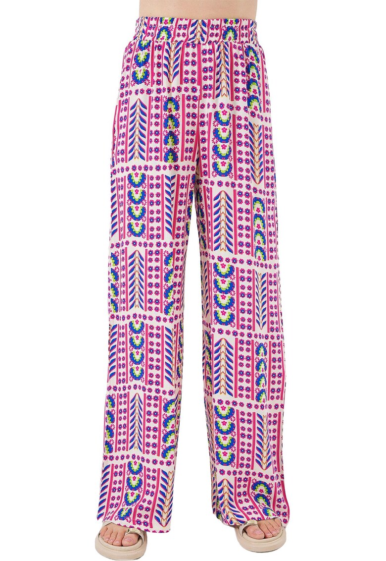 Pantaloni dama - Textil - Magenta