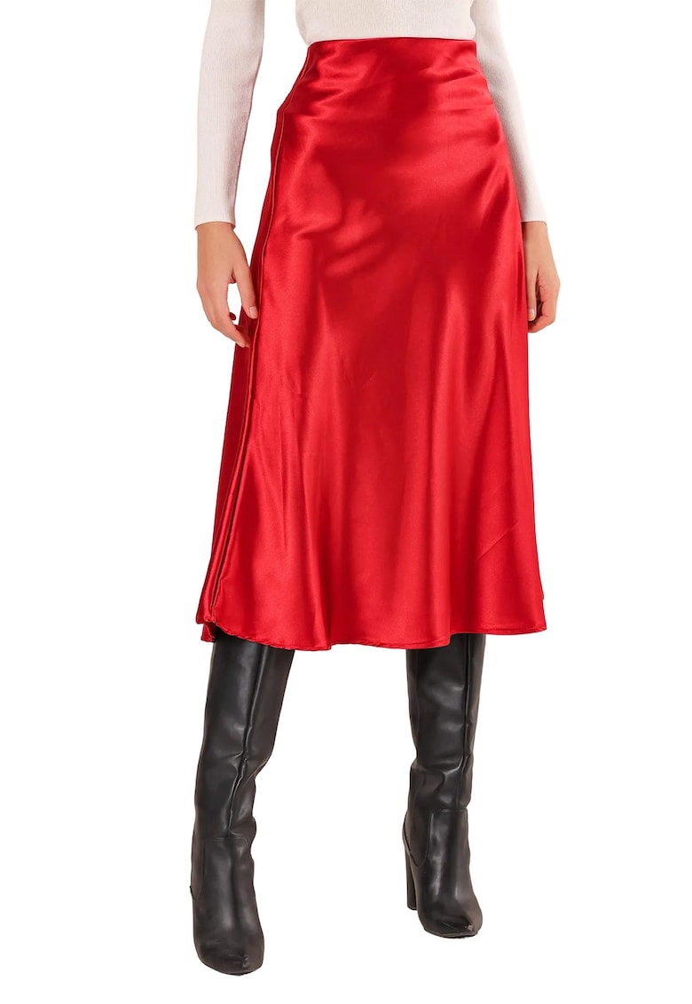 Fusta - HiCCUP - Rosu - Satin -