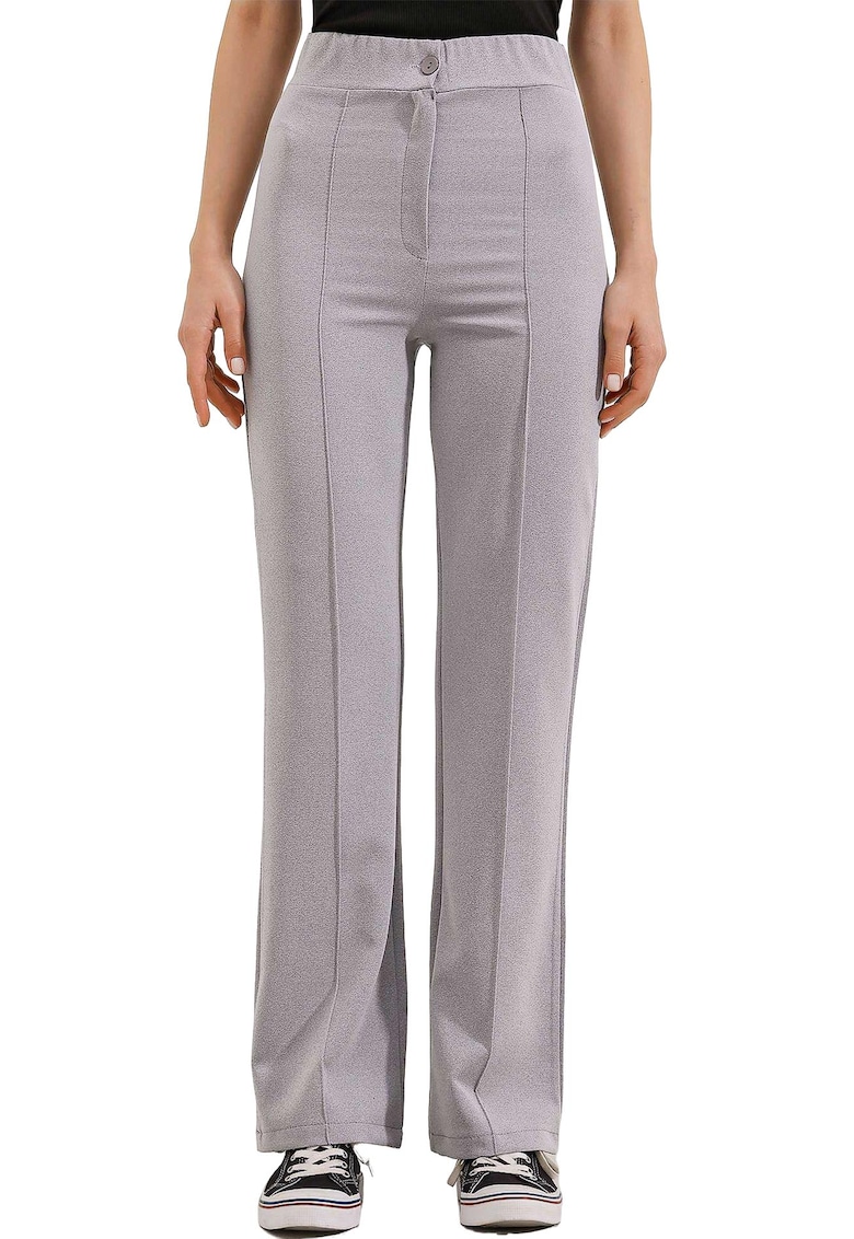 Pantaloni dama - HiCCUP - Textil - Gri