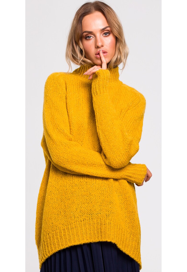 Pulover femei - M468 - oversize - galben - L/XL