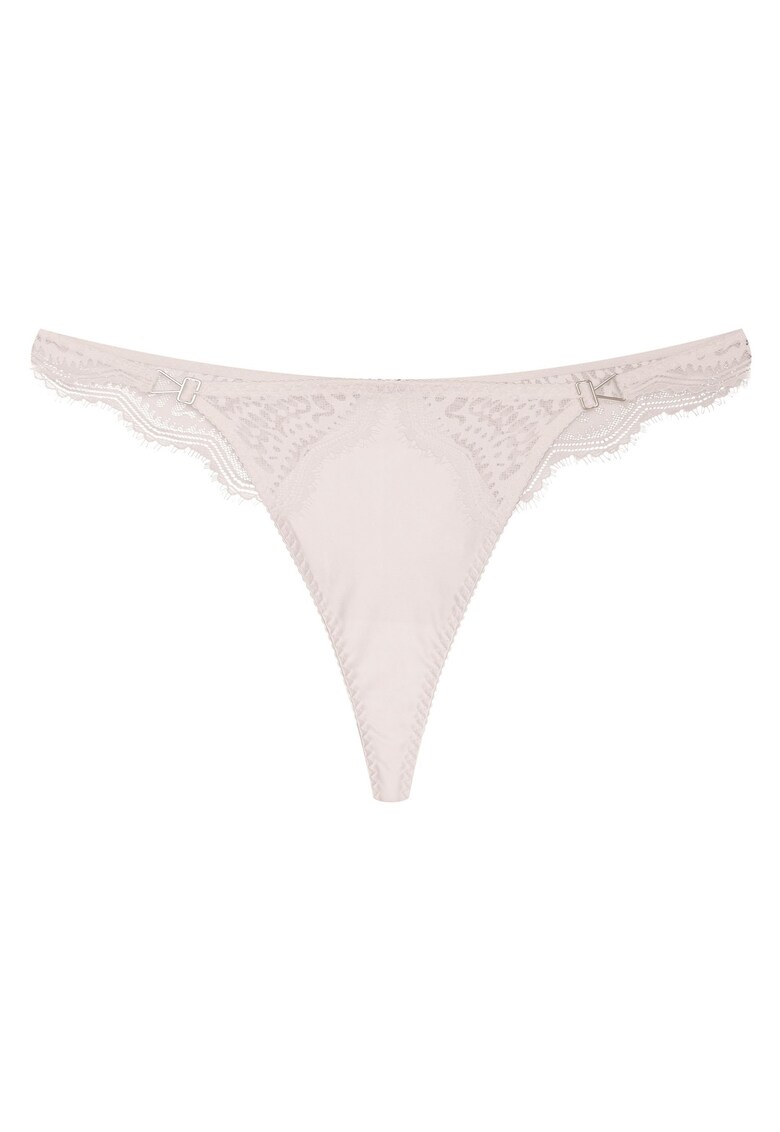 Chiloti Tanga Alb crem Brillant