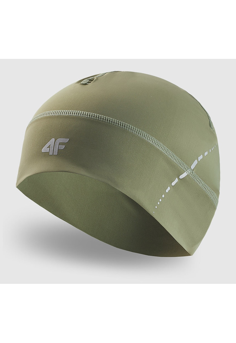 4f Caciula Sport Unisex Running Olive Moss Yellow - Uscare Rapida si Elemente Reflectorizante