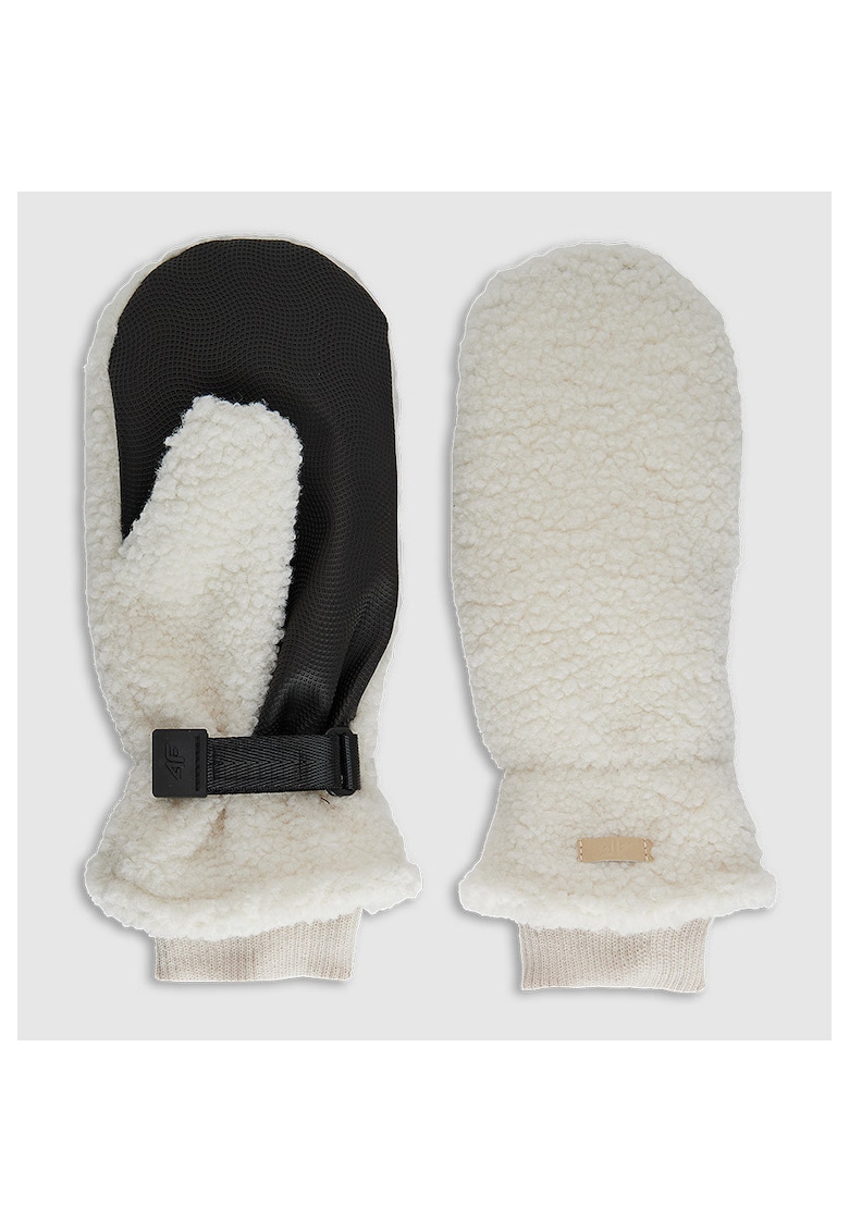 Manusi de iarna unisex model cu un deget - poliester crem - sport - captuseala plusata - marimi S-XL - sezon AW25