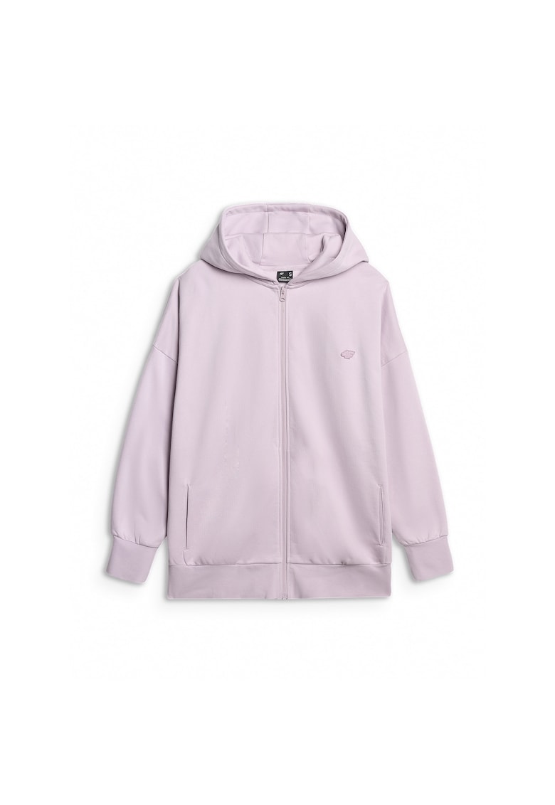 Hanorac Femei Gluga - Bumbac - Casual - 39455 - Violet deschis