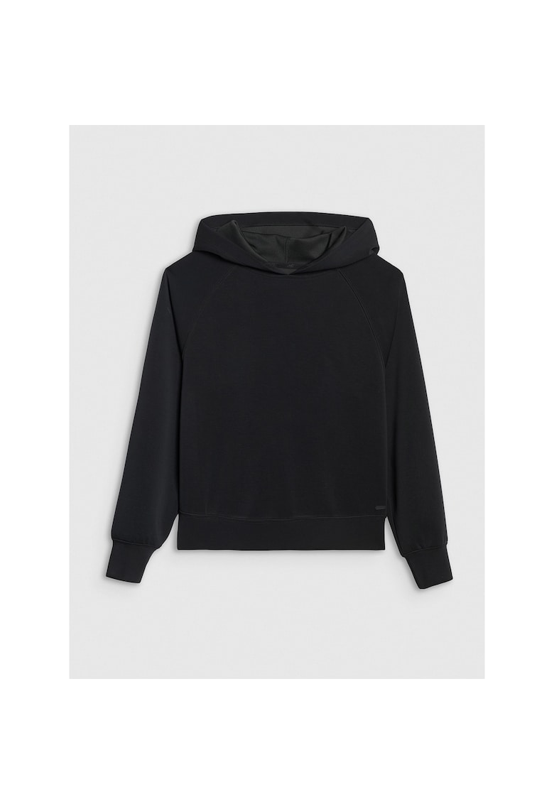 Hanorac Femei Modal Negru SportStyle Gluga Raglan - Negru