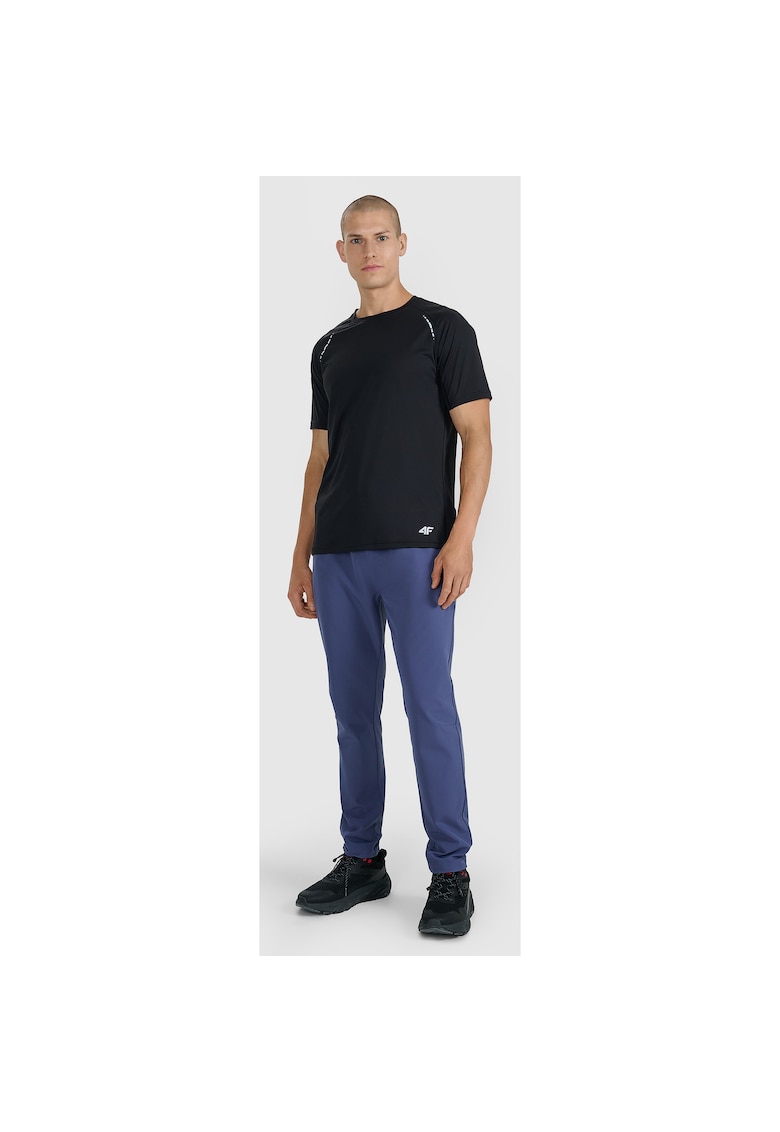 Pantaloni Barbati Running - 4F - Elementele Reflectorizante - Imprimatie Bionic Finish Eco - Denim