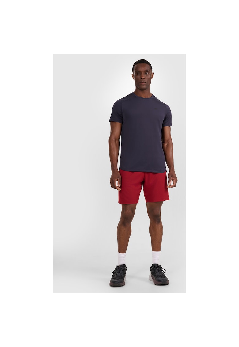 Pantaloni Scurti Sport - Sort Antrenament Barbati - Poliester - Rosu