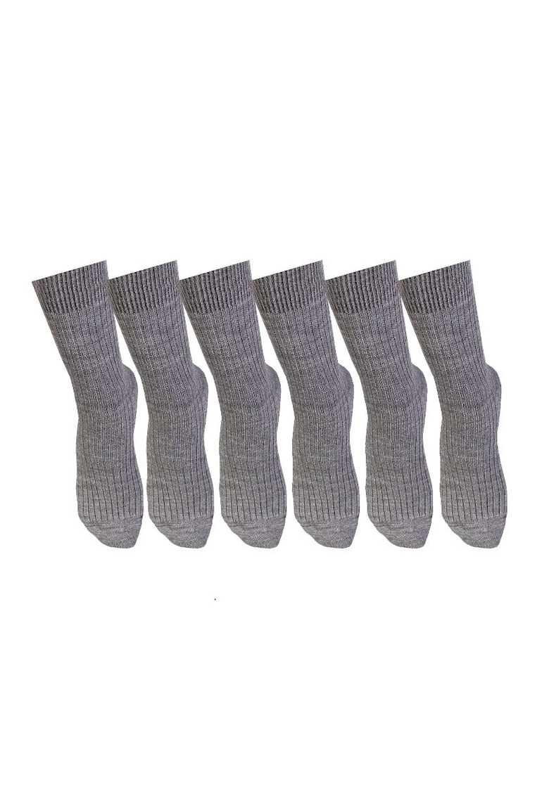 5 perechi de sosete calduroase din lana merino Warm Gri 5 perechi de sosete calduroase din lana merino Warm Gri