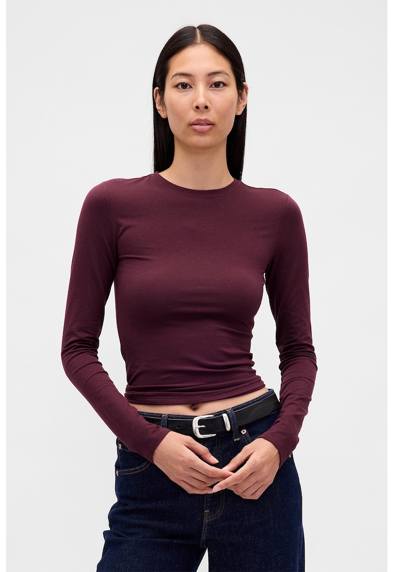 Bluza uni slim fit - Visiniu