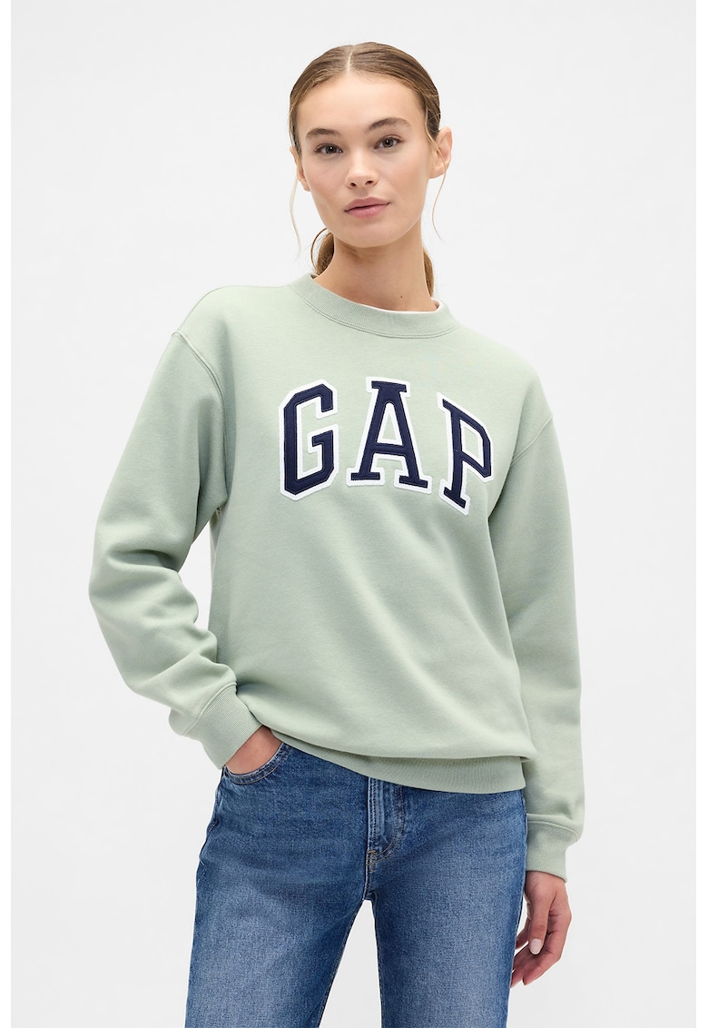 Bluza de trening lejera cu logo - Verde pal