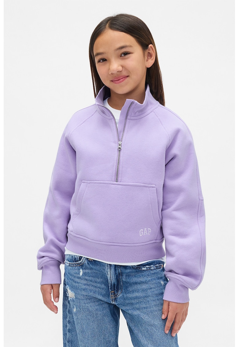 Bluza lejera de trening cu fermoar scurt