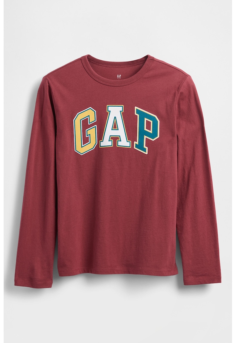 Bluza cu imprimeu logo - Rosu inchis