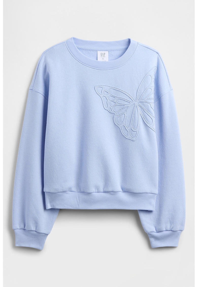 Bluza de trening din amestec de bumbac cu broderie