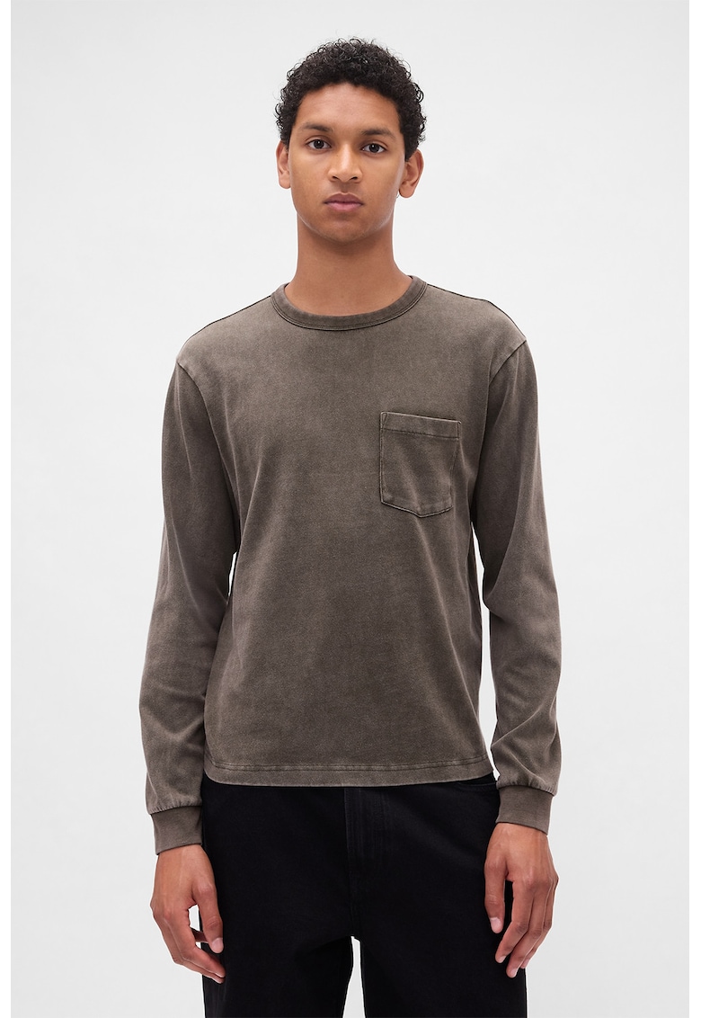 Bluza cu buzunar pe piept