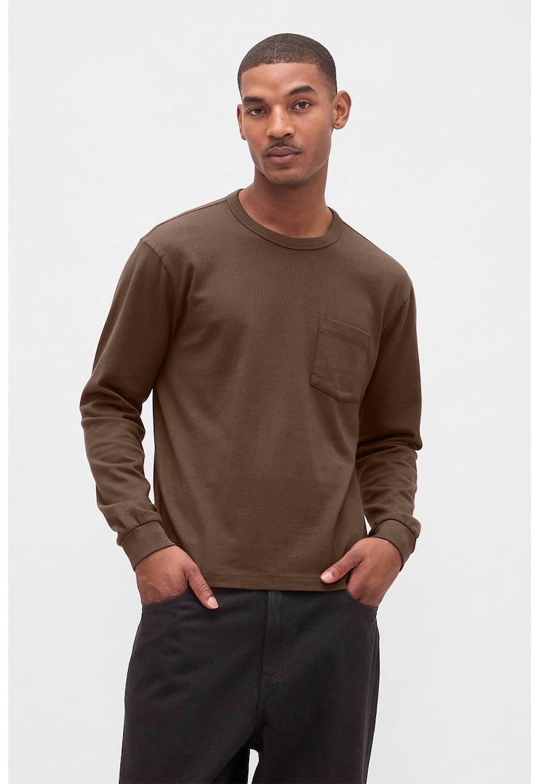 Bluza cu buzunar pe piept