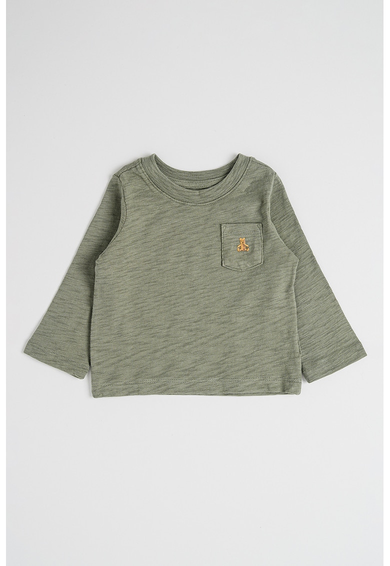 Bluza din jerseu cu buzunar aplicat