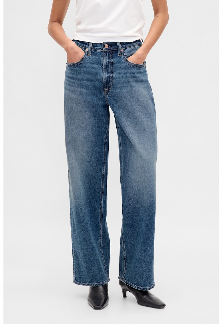 Blugi lejeri cu talie inalta