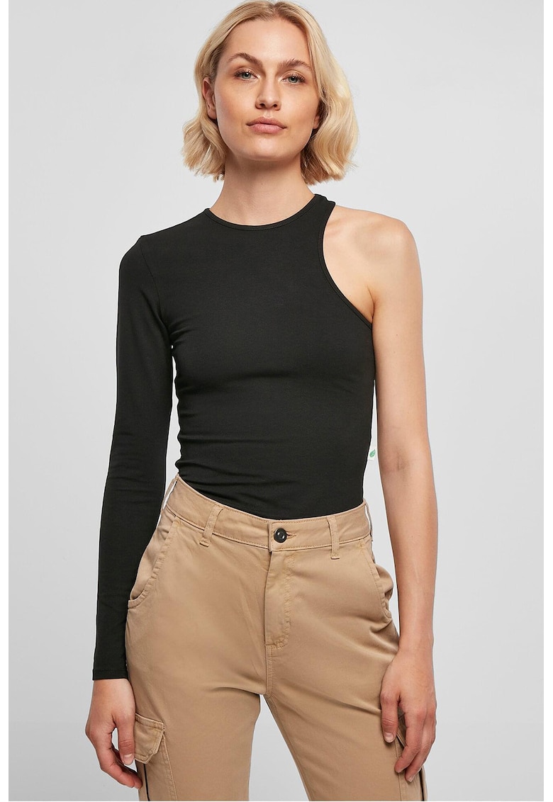 Body din bumbac organic cu o singura maneca