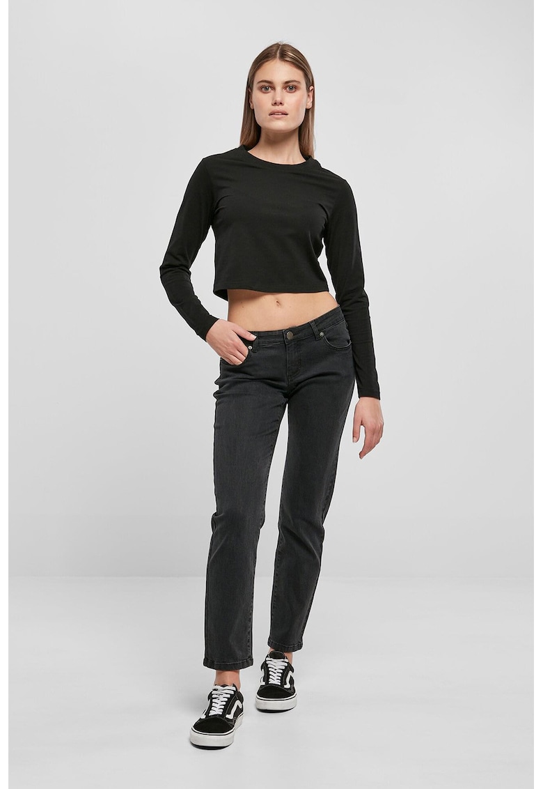 Blugi slim-fit cu talie joasa