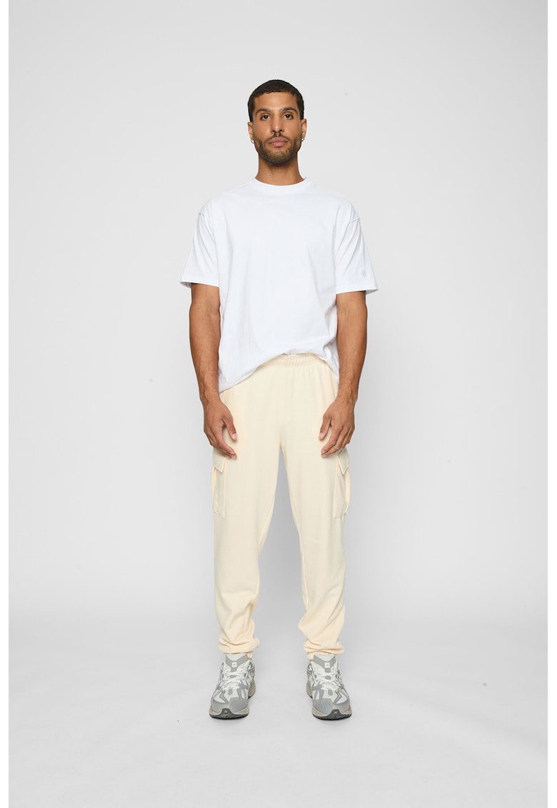 Pantaloni cargo din amestec de bumbac organic