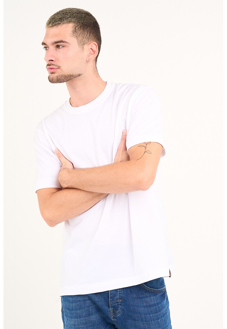 Tricou regular-fit din bumbac - Alb optic