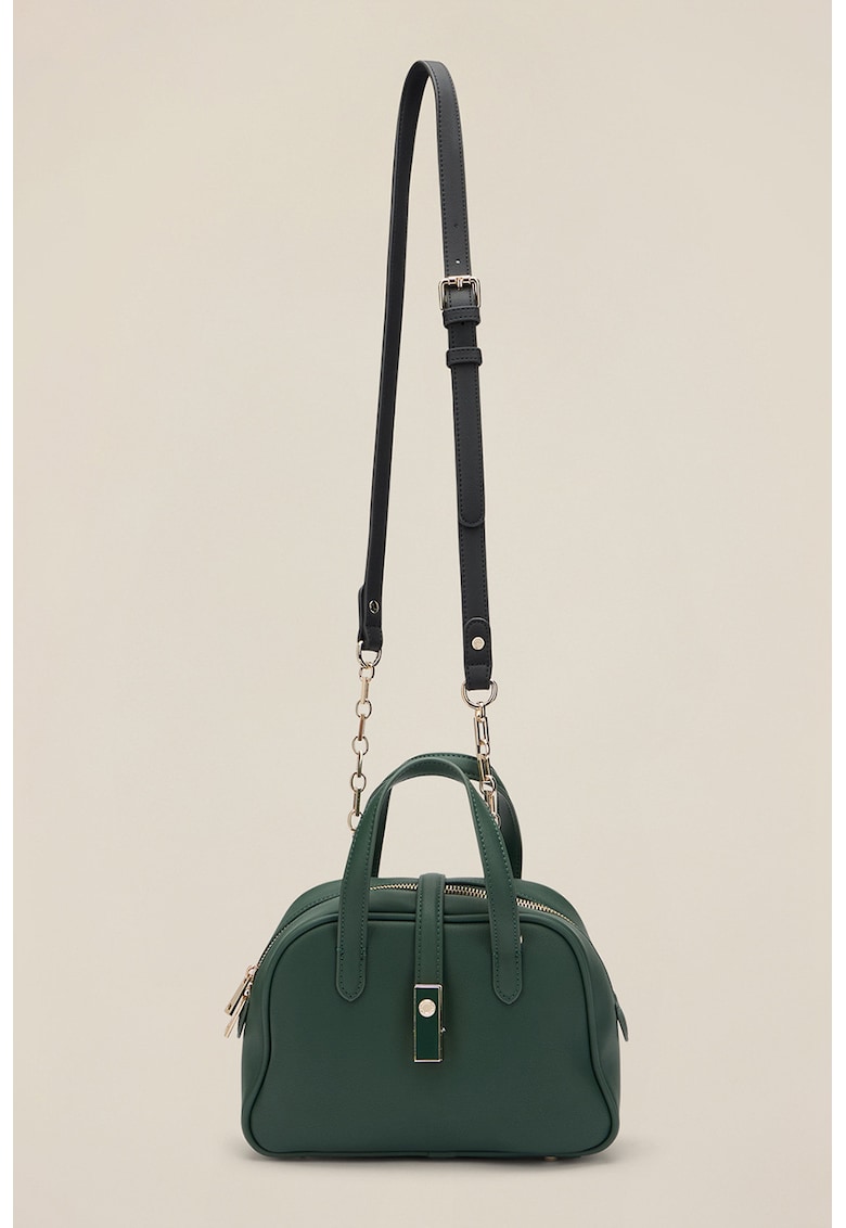 Geanta de piele ecologica cu maner si bareta detasabila