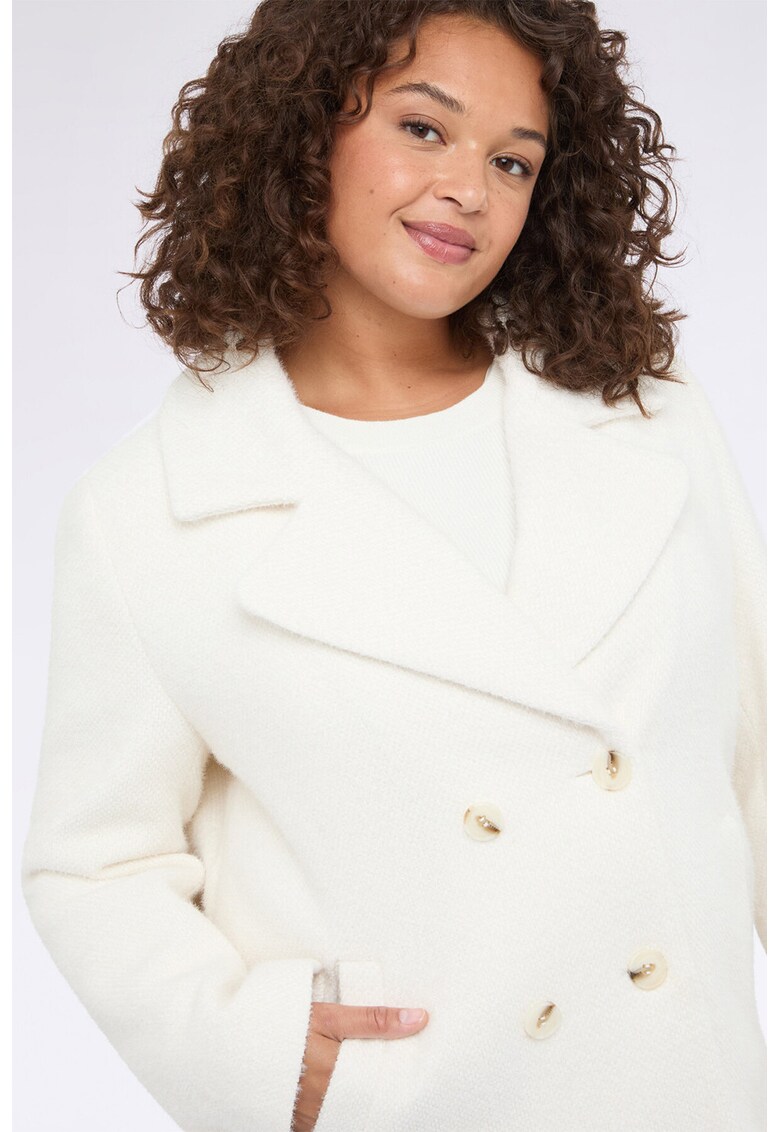 Palton scurt cu doua randuri de nasturi