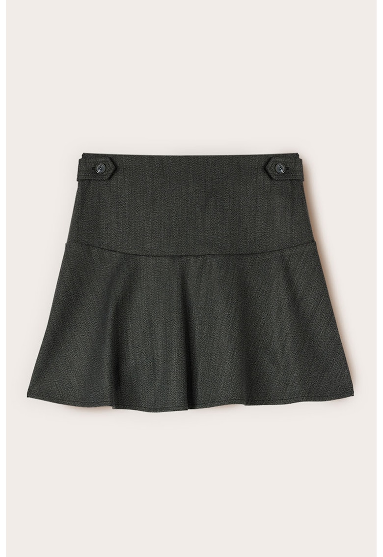 Fusta mini cu benzi cu nasturi