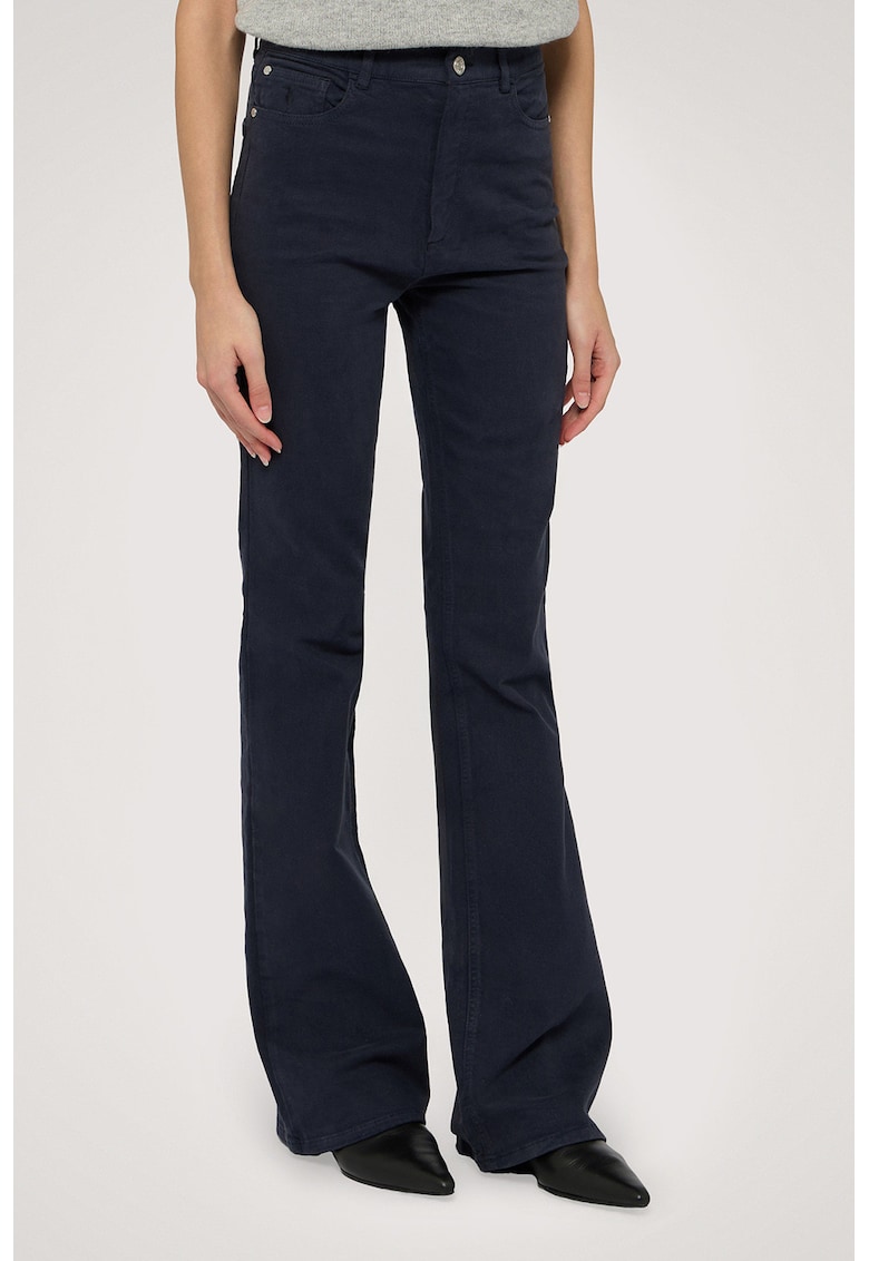 Blugi cu croiala ampla si 5 buzunare