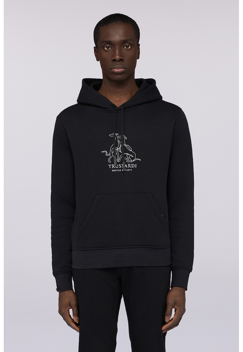 Hanorac de bumbac cu logo