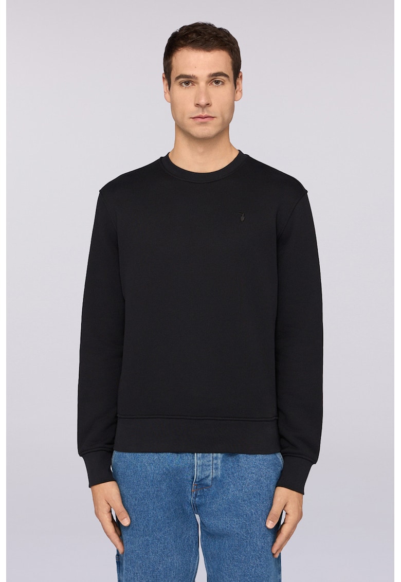 Bluza regular fit de trening din bumbac - Negru