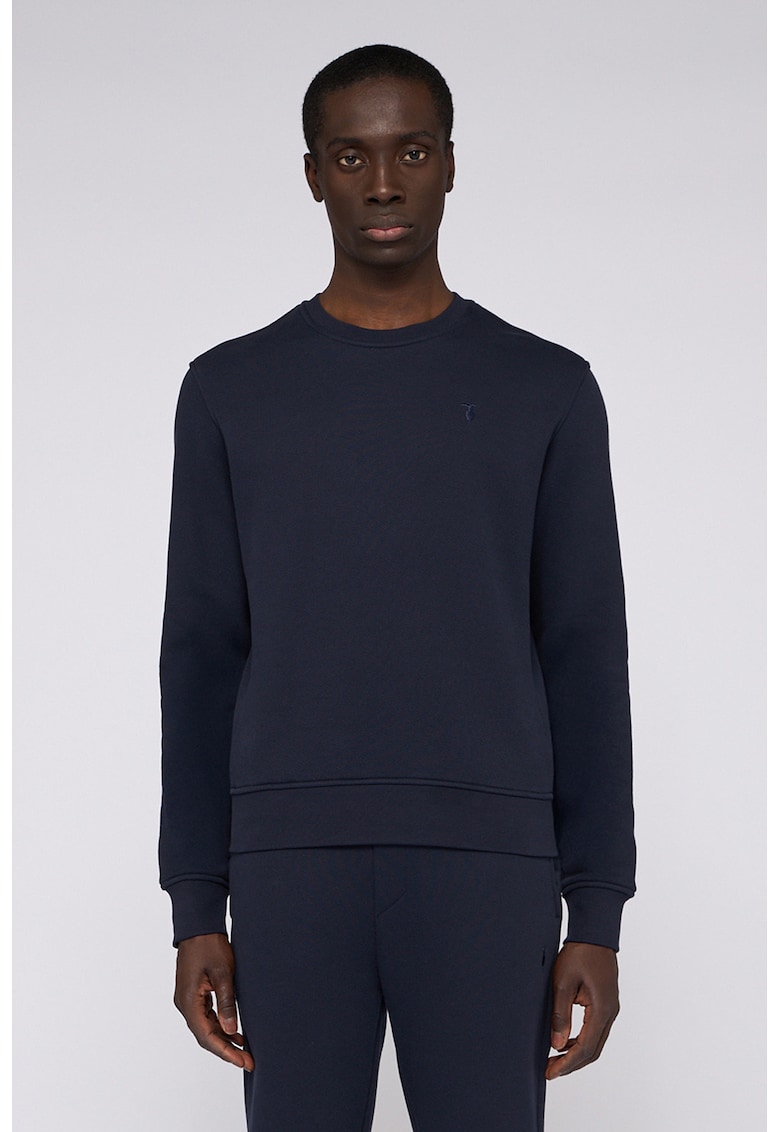 Bluza regular fit de trening din bumbac - Bleumarin