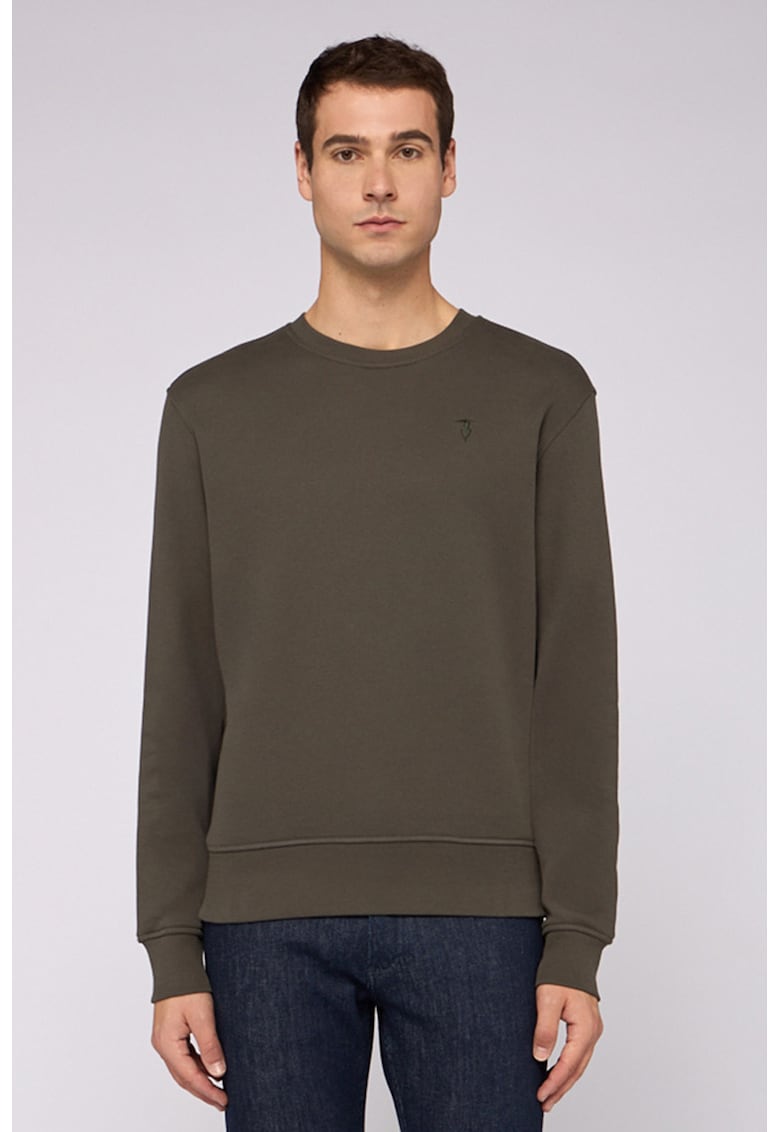 Bluza regular fit de trening din bumbac - Maro inchis