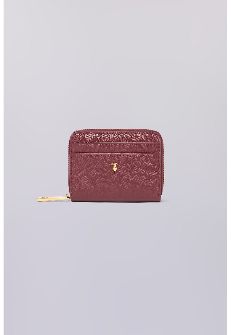 Portofel mic cu monograma - Visiniu