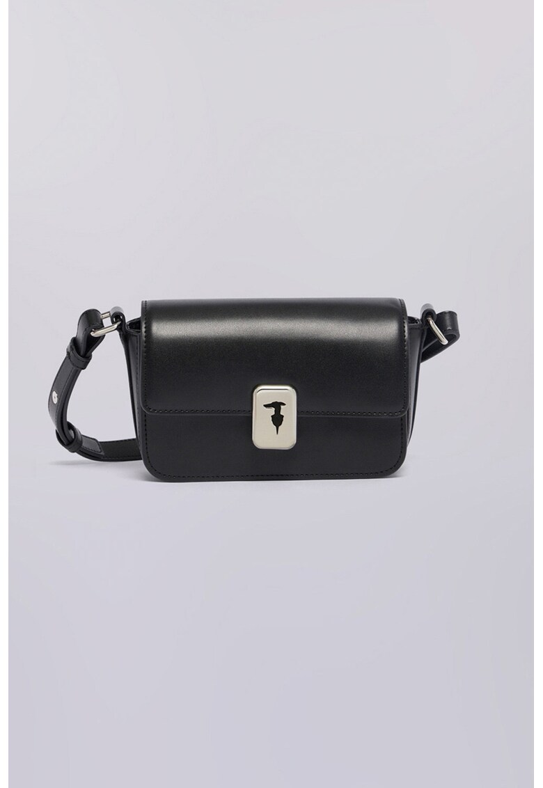 Geanta crossbody din piele - Negru