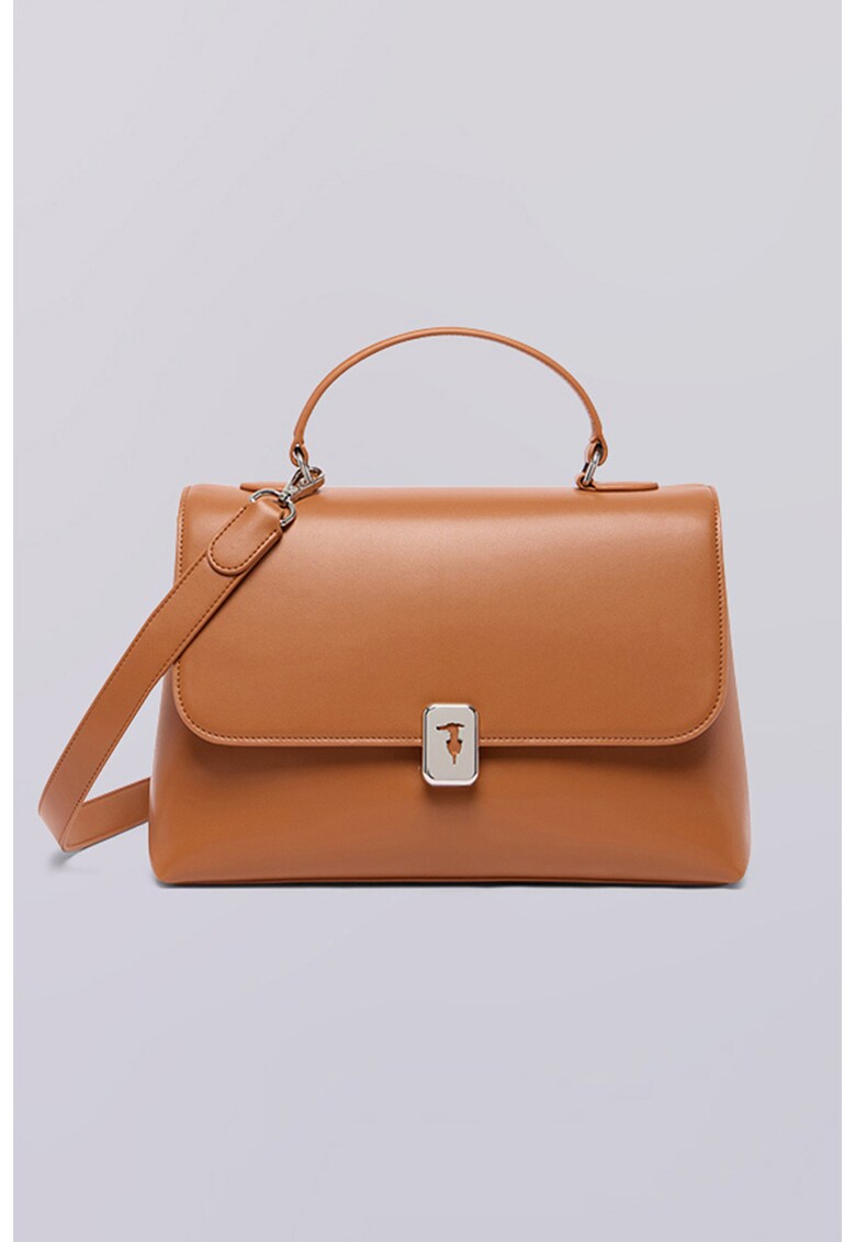 Geanta din piele cu maner si bareta aditionala