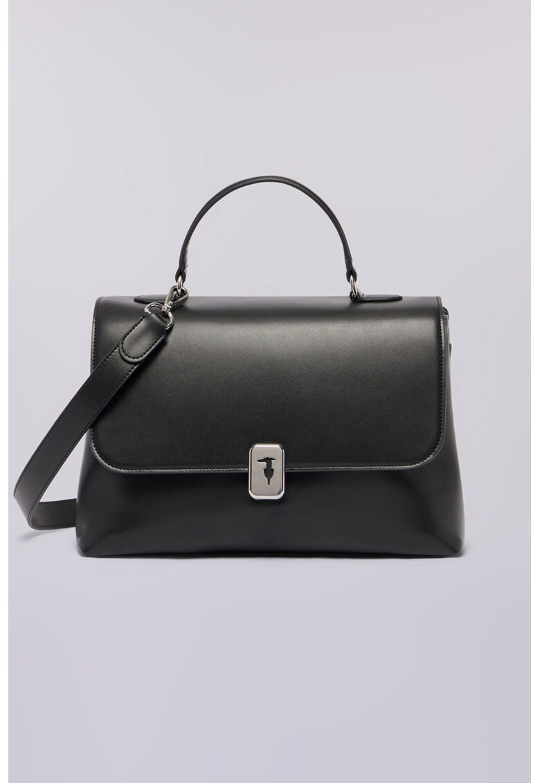 Geanta din piele cu maner si bareta aditionala