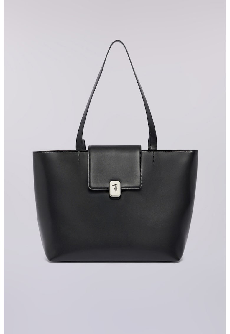 Geanta shopper din piele - Negru