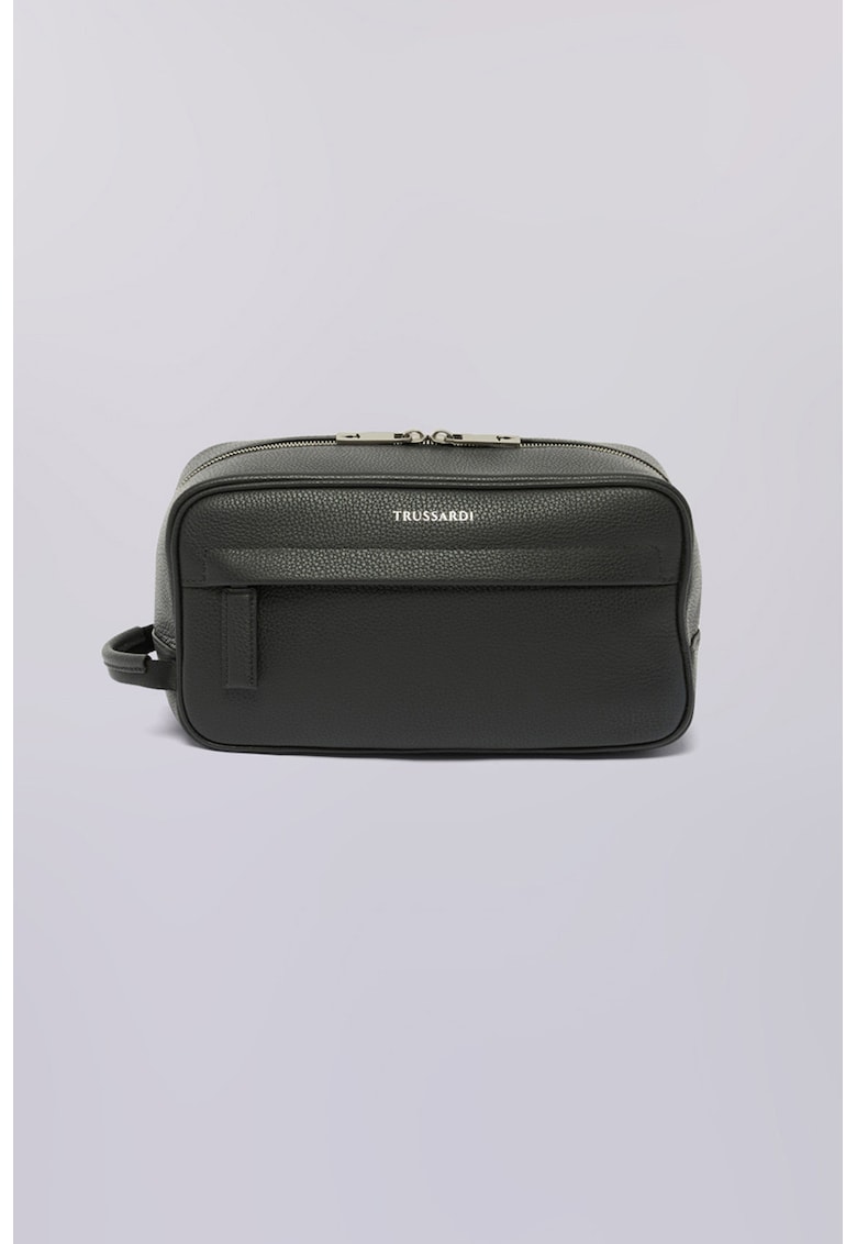 Etui din piele pentru cosmetice - Negru