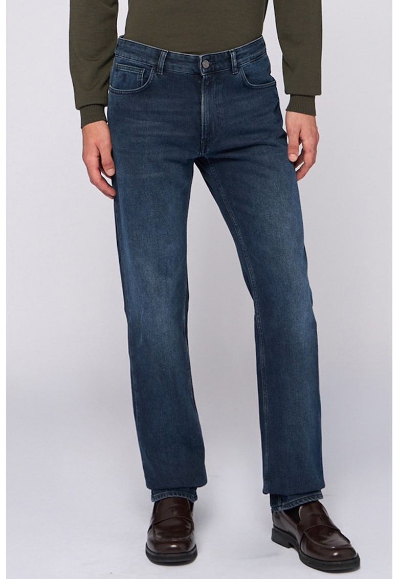 Trussardi Blugi cu croiala dreapta 380 - Albastru inchis