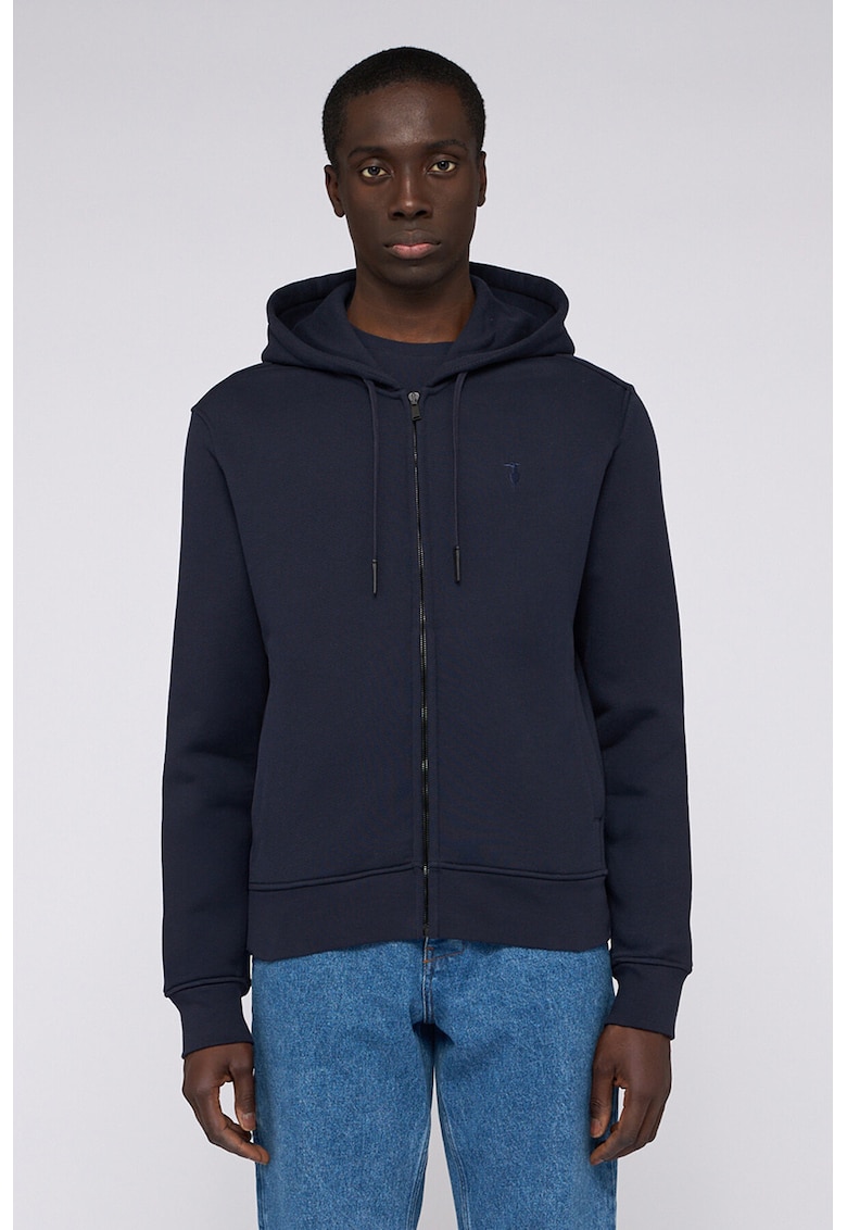 Hanorac cu fermoar si model uni