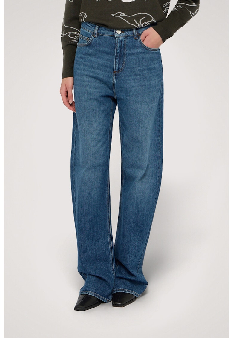 Blugi relaxed fit - Albastru inchis
