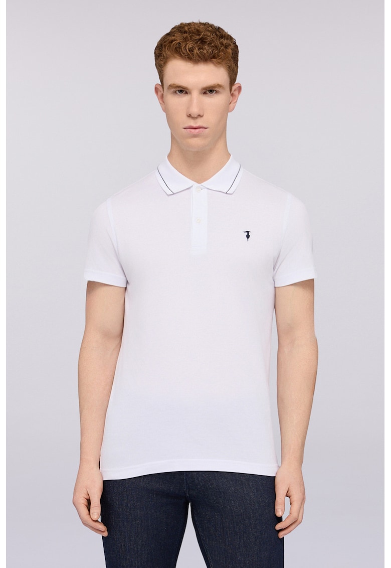 Tricou polo din bumbac - Alb optic