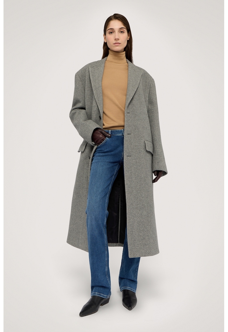 Blugi regular fit cu talie medie